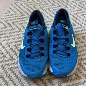 Nike Vibrant Blue and Neon Yellow Sneakers